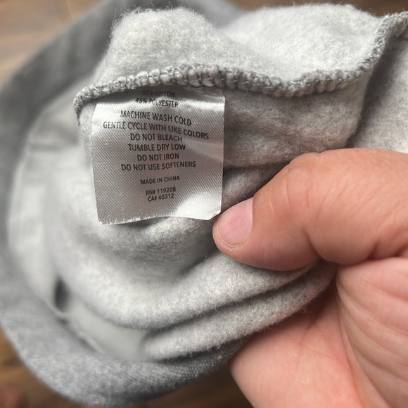 Mitchell & Ness NBA Hardwood Classics Houston Rockets Sweatshirt Gray Size L - Picture 6 of 7